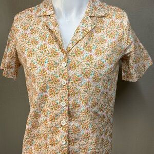 a.n.a Multicolor Floral Button Down Shirt